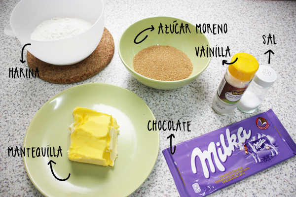 Galletas con trozos de chocolate receta